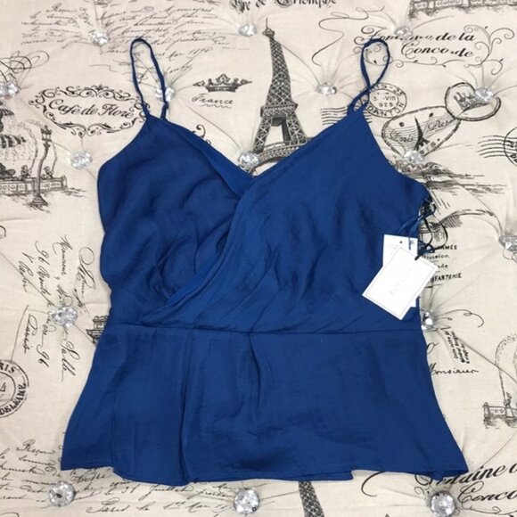 1.state Wrap Front Rumple Satin Camisole - Picture 3 of 7